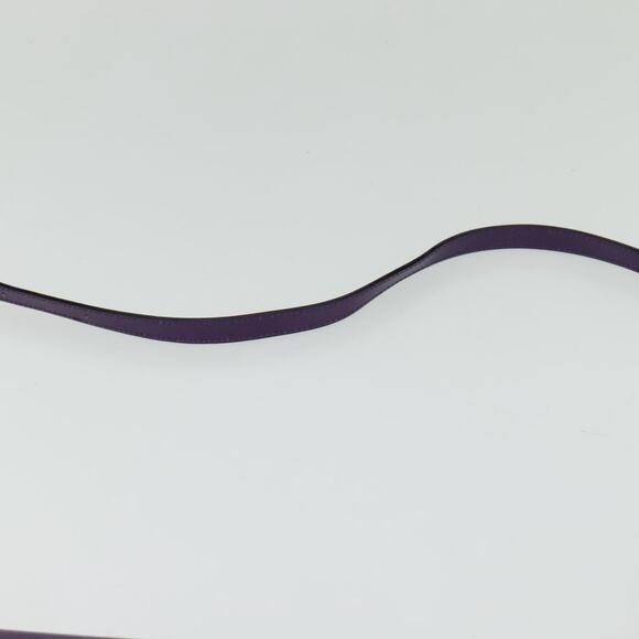 CELINE Shoulder Bag Leather Purple Gold - Picture 8 of 12